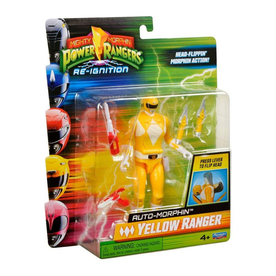 Mighty Morphin Power Rangers Action Figure Auto - Morphin Yellow Ranger 12 cm - The Happy Toy Store