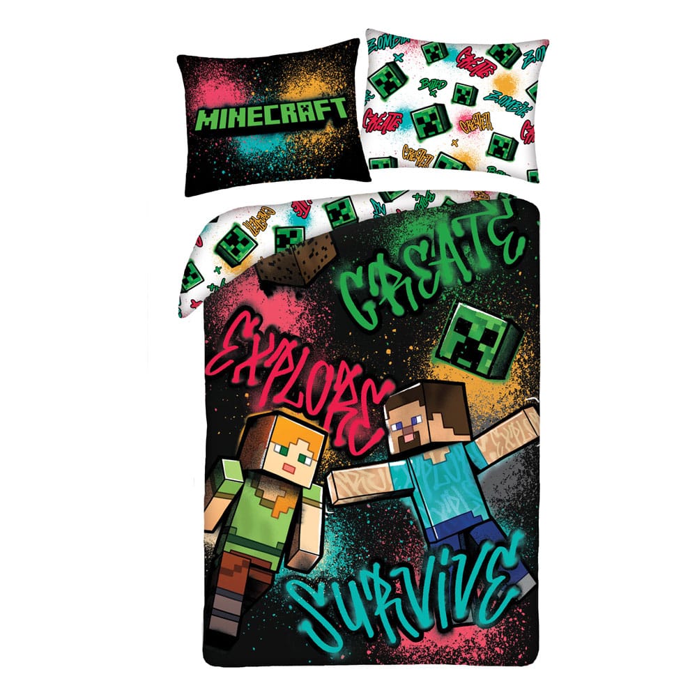 Minecraft Duvet Set Ver. 6 140 x 200 cm / 70 x 90 cm - The Happy Toy Store
