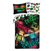 Minecraft Duvet Set Ver. 6 140 x 200 cm / 70 x 90 cm - The Happy Toy Store