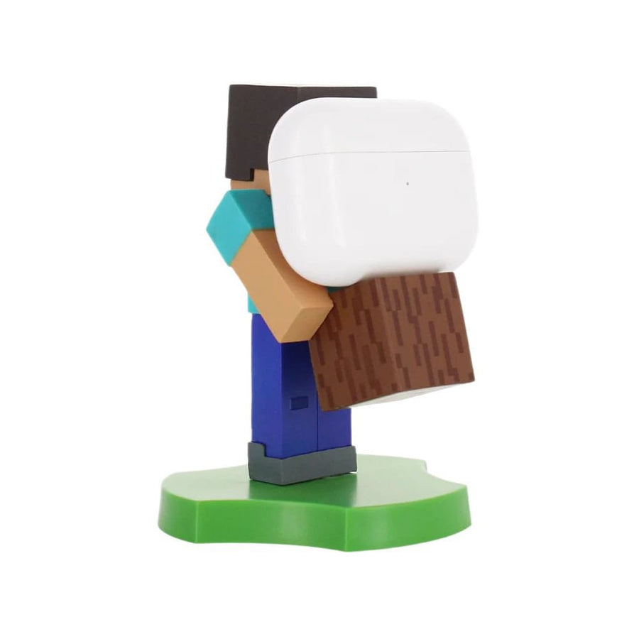 Minecraft Steve Guys Holdems Cable Guys Mini Device Holder and Phone Stand 11cm - The Happy Toy Store