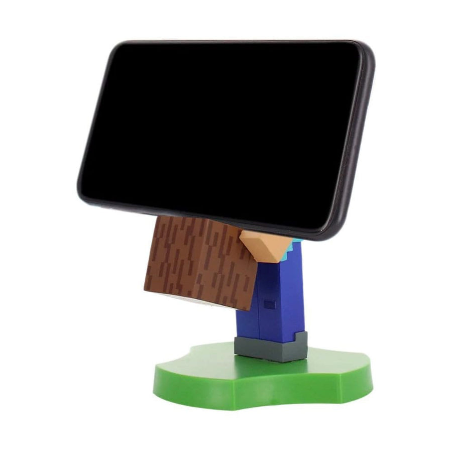 Minecraft Steve Guys Holdems Cable Guys Mini Device Holder and Phone Stand 11cm - The Happy Toy Store
