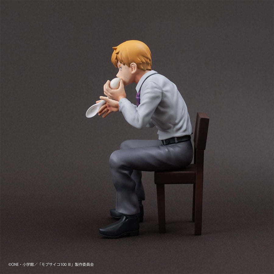 Mob Psycho 100 III x Bunbougu Cafe 2022 PVC Statue Arataka Reigen 14 cm - The Happy Toy Store