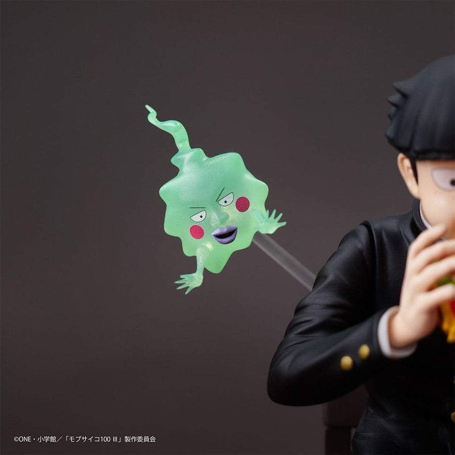 Mob Psycho 100 III x Bunbougu Cafe 2022 PVC Statue Shigeo Kageyama & Ekubo 13 cm - The Happy Toy Store