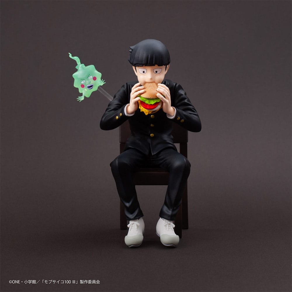 Mob Psycho 100 III x Bunbougu Cafe 2022 PVC Statue Shigeo Kageyama & Ekubo 13 cm - The Happy Toy Store