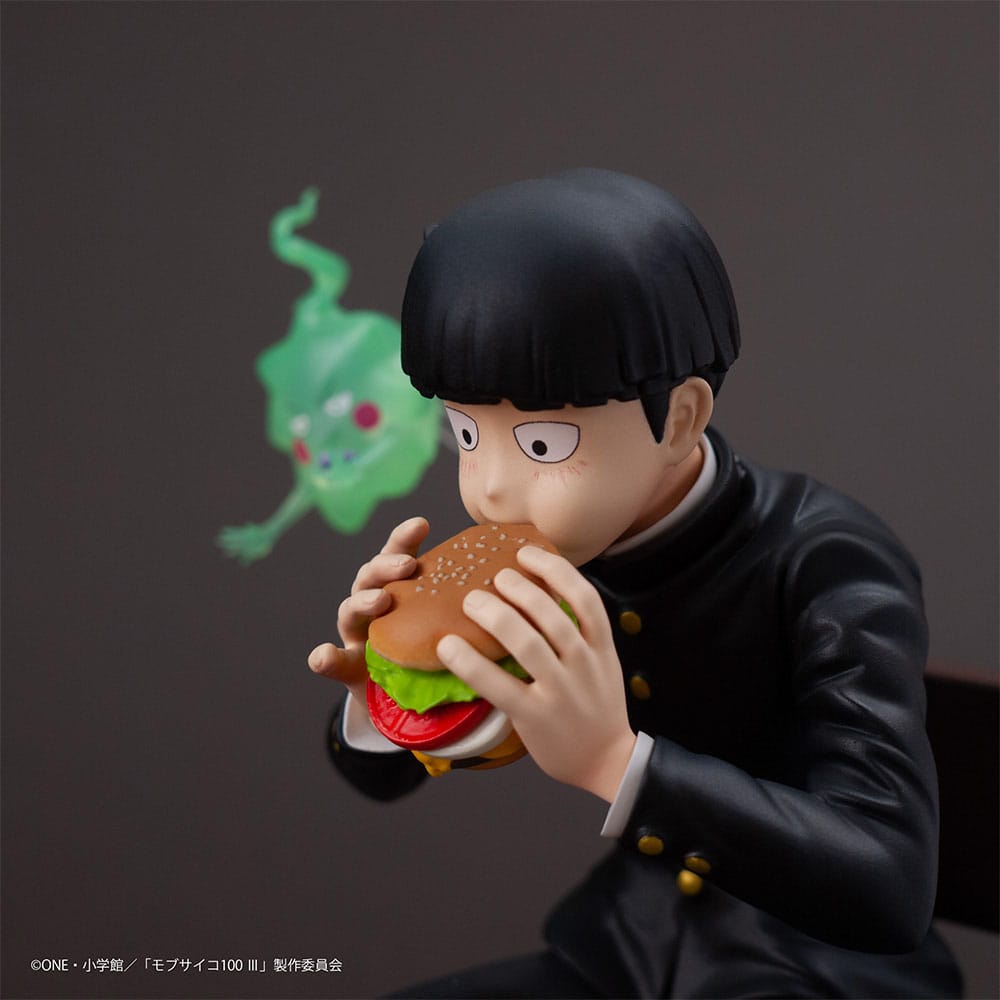 Mob Psycho 100 III x Bunbougu Cafe 2022 PVC Statue Shigeo Kageyama & Ekubo 13 cm - The Happy Toy Store