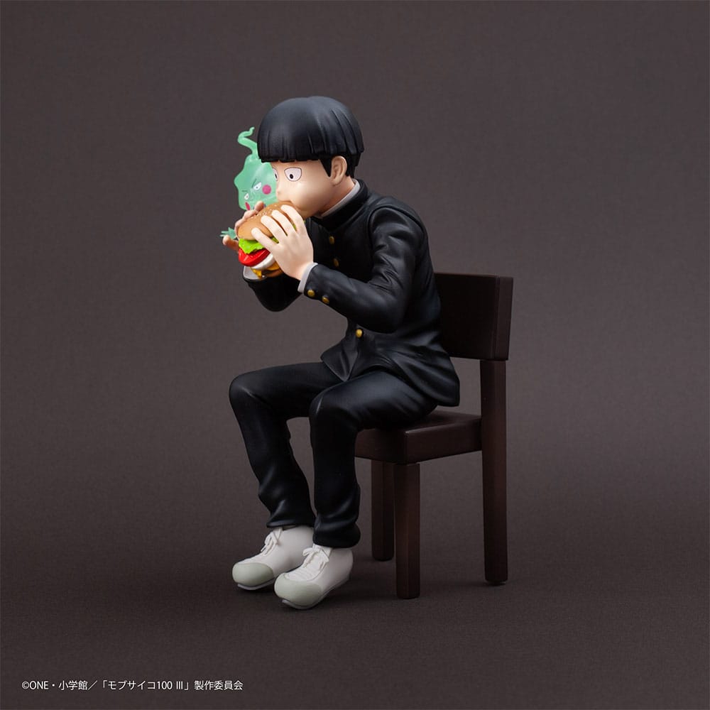 Mob Psycho 100 III x Bunbougu Cafe 2022 PVC Statue Shigeo Kageyama & Ekubo 13 cm - The Happy Toy Store