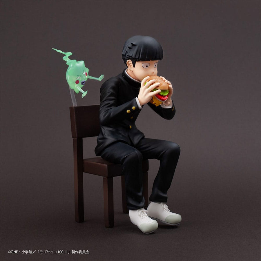 Mob Psycho 100 III x Bunbougu Cafe 2022 PVC Statue Shigeo Kageyama & Ekubo 13 cm - The Happy Toy Store