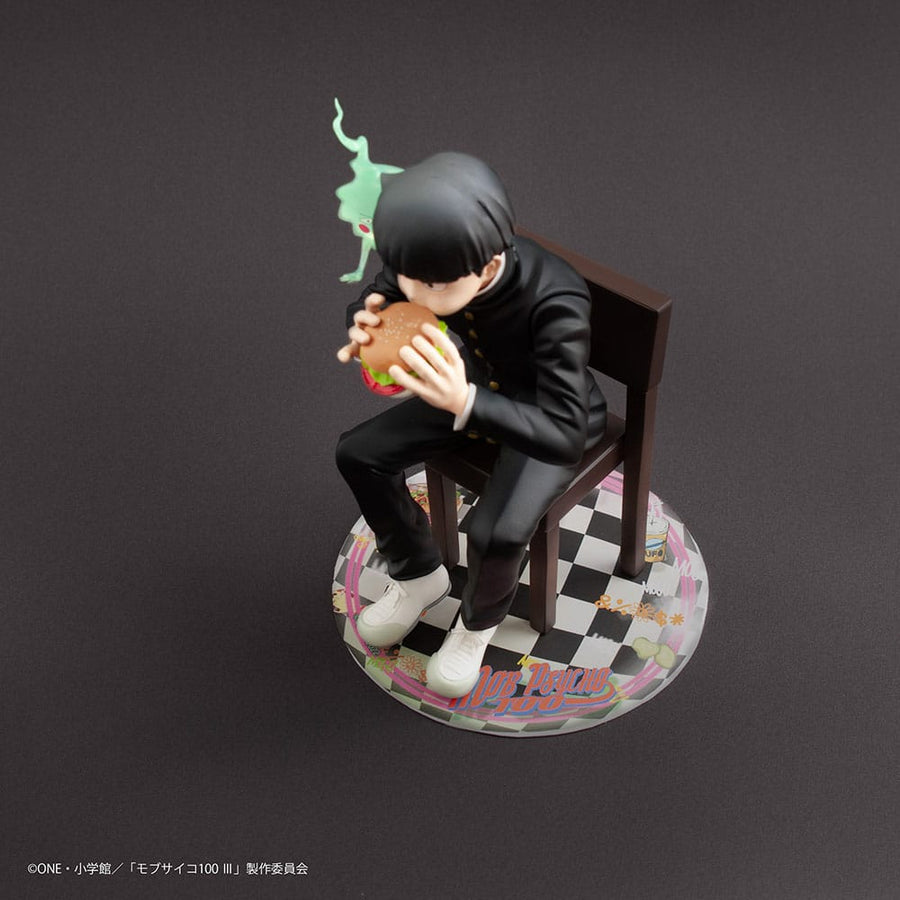 Mob Psycho 100 III x Bunbougu Cafe 2022 PVC Statue Shigeo Kageyama & Ekubo 13 cm - The Happy Toy Store
