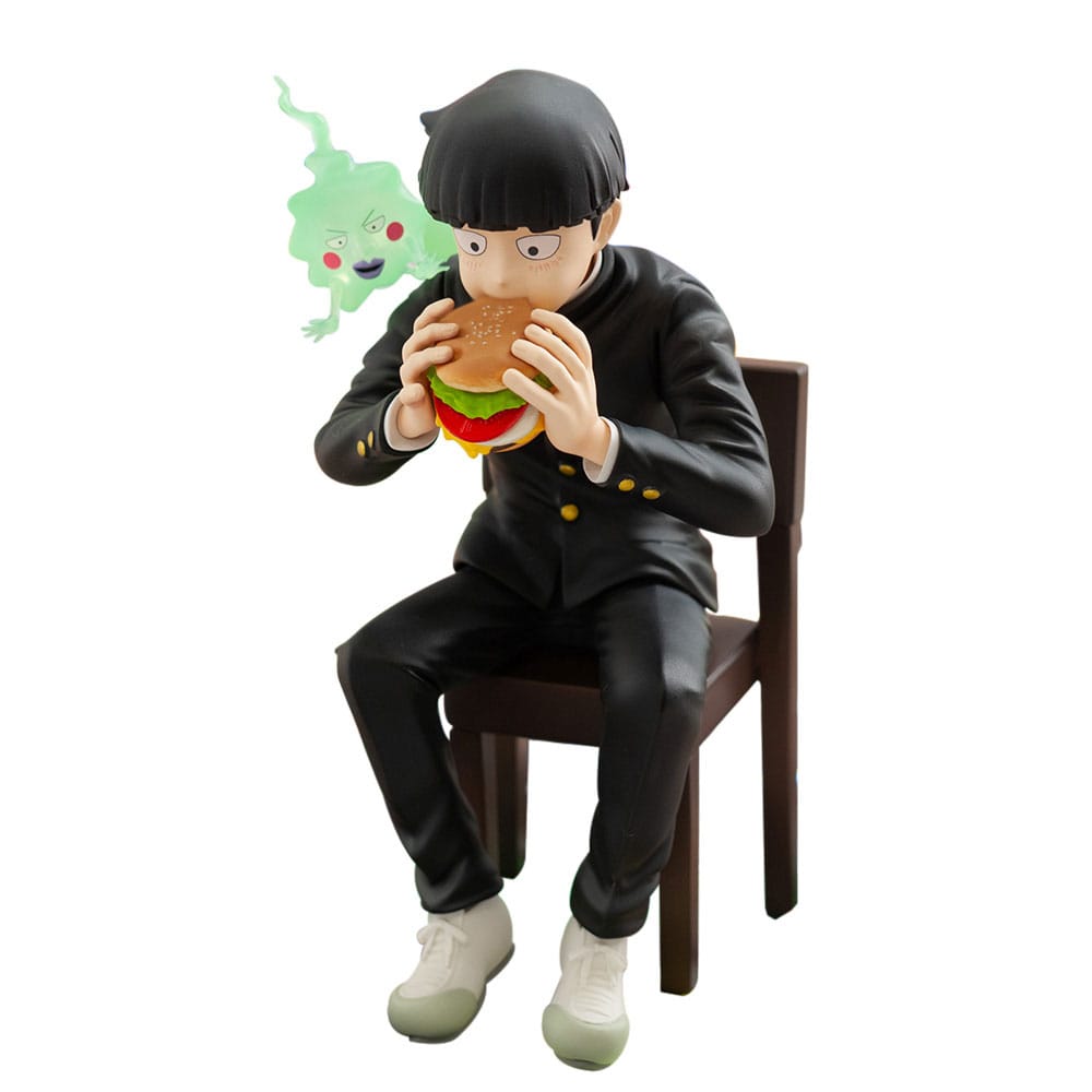 Mob Psycho 100 III x Bunbougu Cafe 2022 PVC Statue Shigeo Kageyama & Ekubo 13 cm - The Happy Toy Store