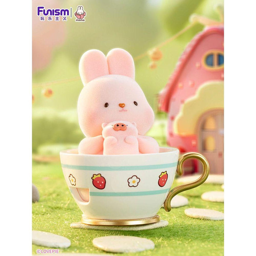 Momo Bunny Strawberry Town Series Mini Figures Full Blind Box Set 8 Pack - The Happy Toy Store