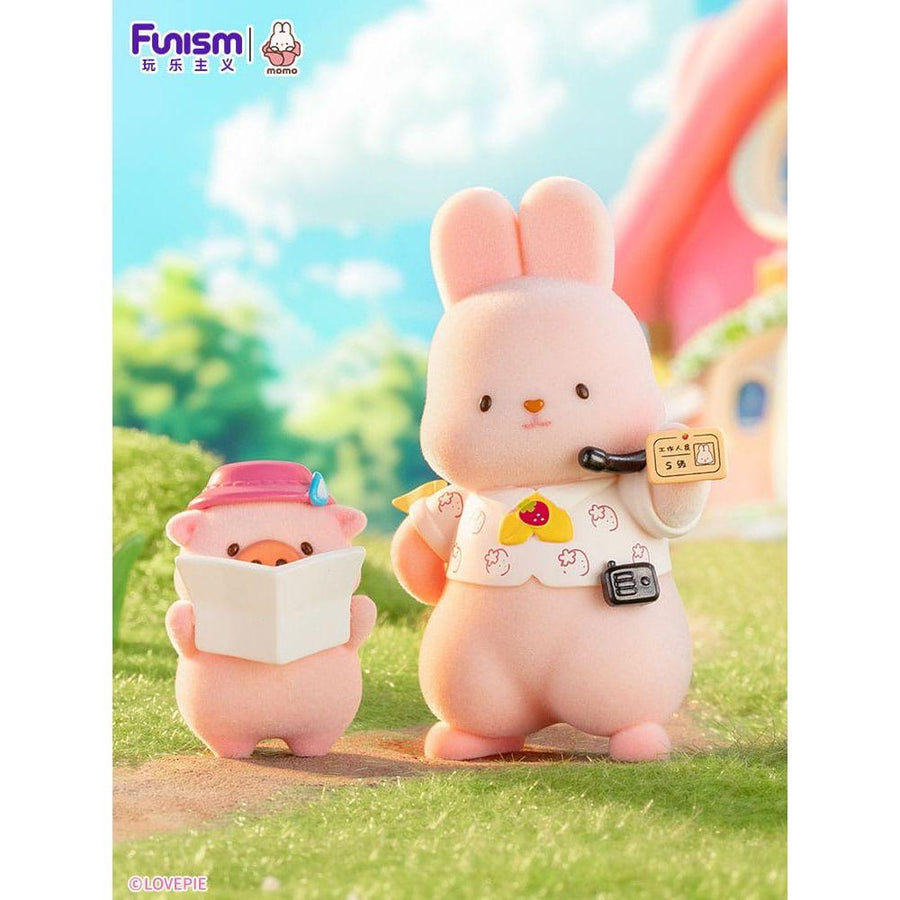Momo Bunny Strawberry Town Series Mini Figures Full Blind Box Set 8 Pack - The Happy Toy Store