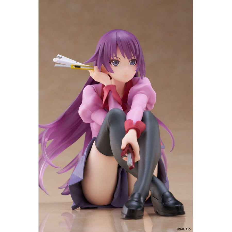 Monogatari PVC Statue Desktop Cute Figure Hitagi Senjougahara 13 cm - The Happy Toy Store