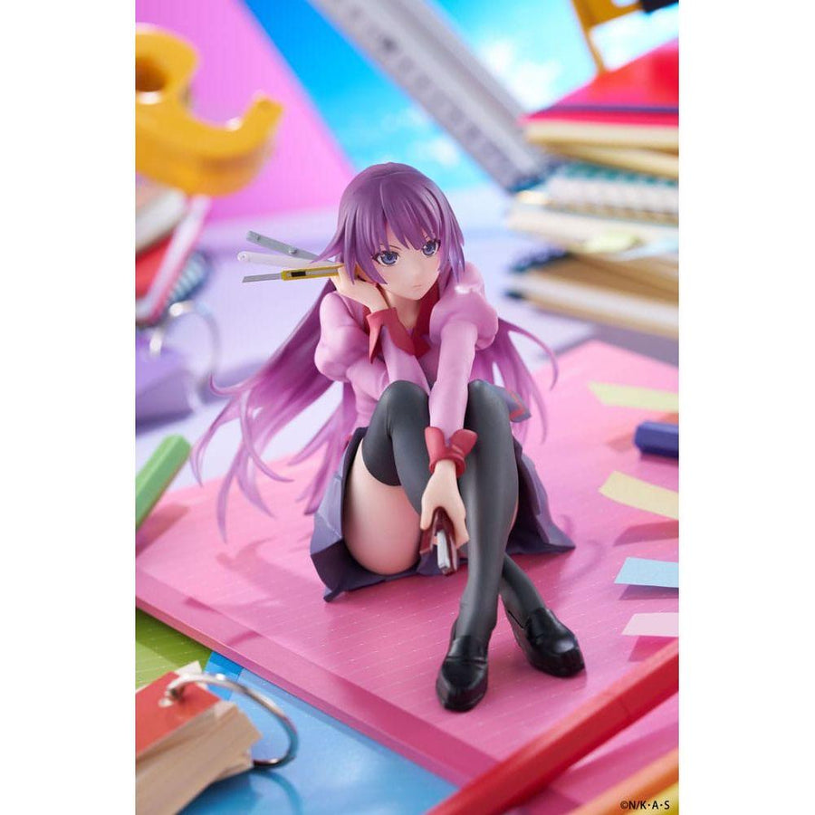 Monogatari PVC Statue Desktop Cute Figure Hitagi Senjougahara 13 cm - The Happy Toy Store