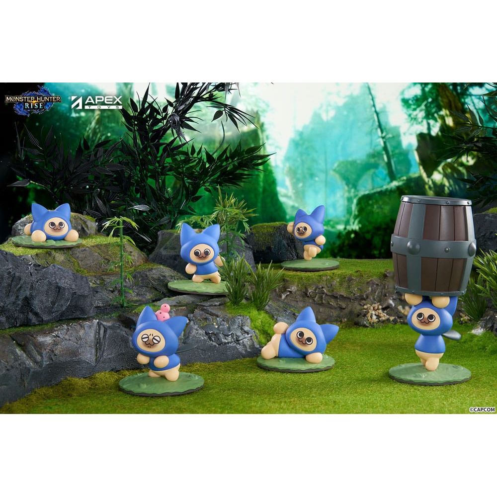Monster Hunter Rise Trading Figure 6 - Pack Felyne Cat - The Happy Toy Store