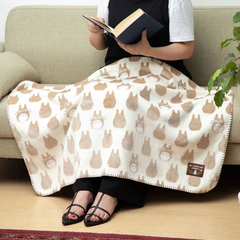 My Neighbor Totoro Opalised Blanket Totoro silhouette 70 x 100 cm - The Happy Toy Store