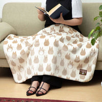 My Neighbor Totoro Opalised Blanket Totoro silhouette 70 x 100 cm - The Happy Toy Store