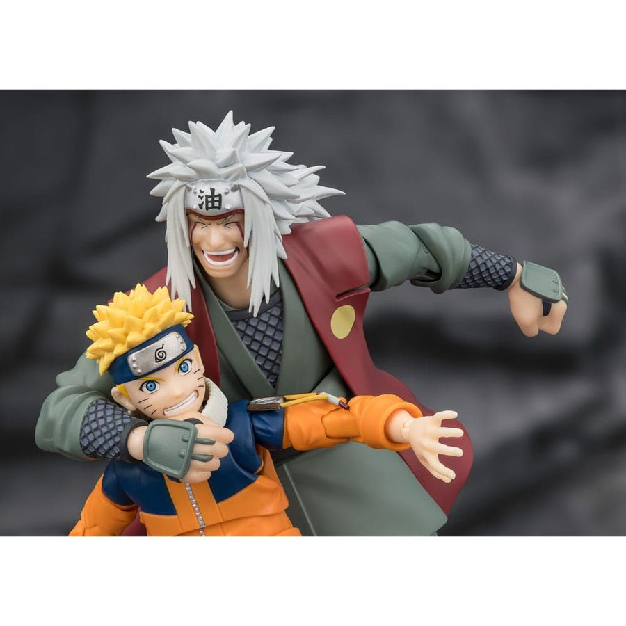 Naruto S.H.Figuarts Action Figure Jiraiya Hidden Leaf Heroic Master Sage (Sage Mode Set) 17 cm - The Happy Toy Store