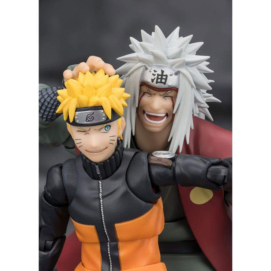 Naruto S.H.Figuarts Action Figure Jiraiya Hidden Leaf Heroic Master Sage (Sage Mode Set) 17 cm - The Happy Toy Store