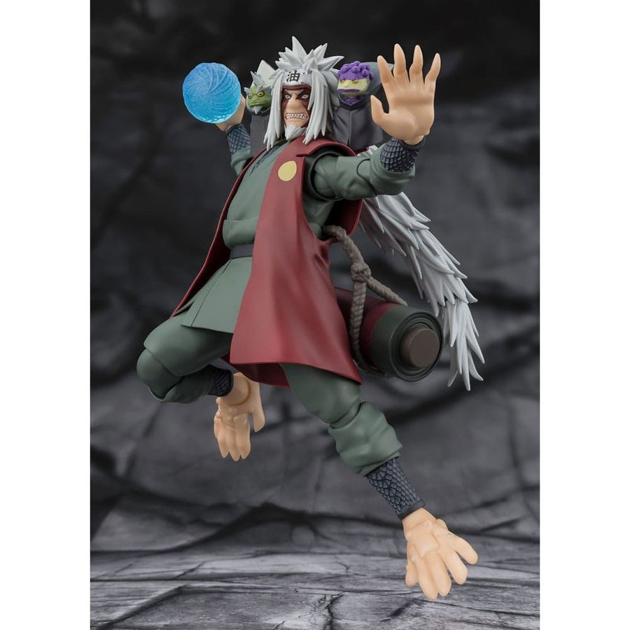 Naruto S.H.Figuarts Action Figure Jiraiya Hidden Leaf Heroic Master Sage (Sage Mode Set) 17 cm - The Happy Toy Store