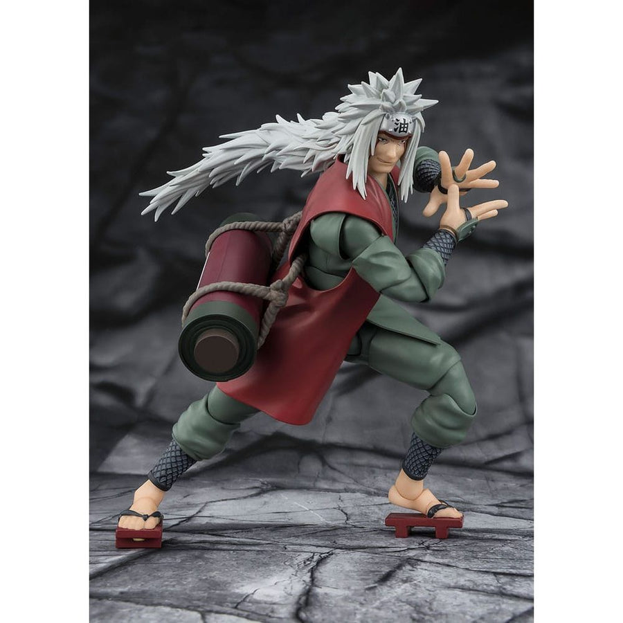 Naruto S.H.Figuarts Action Figure Jiraiya Hidden Leaf Heroic Master Sage (Sage Mode Set) 17 cm - The Happy Toy Store