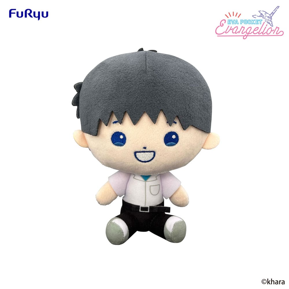 Neon Genesis Evangelion Eva Pocket Plush Figure Shinji 17 cm - The Happy Toy Store