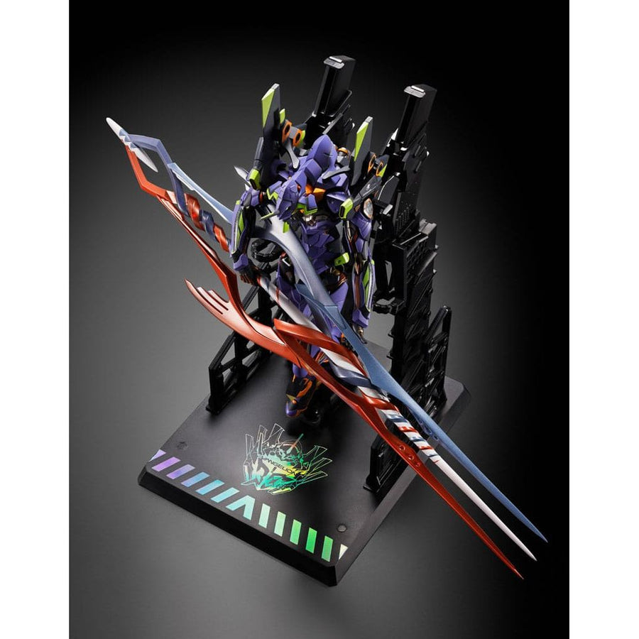 Neon Genesis Evangelion Metal Build Action Figure Eva Test Type - 01 30th with the Spear of Gaius 22 cm - The Happy Toy Store
