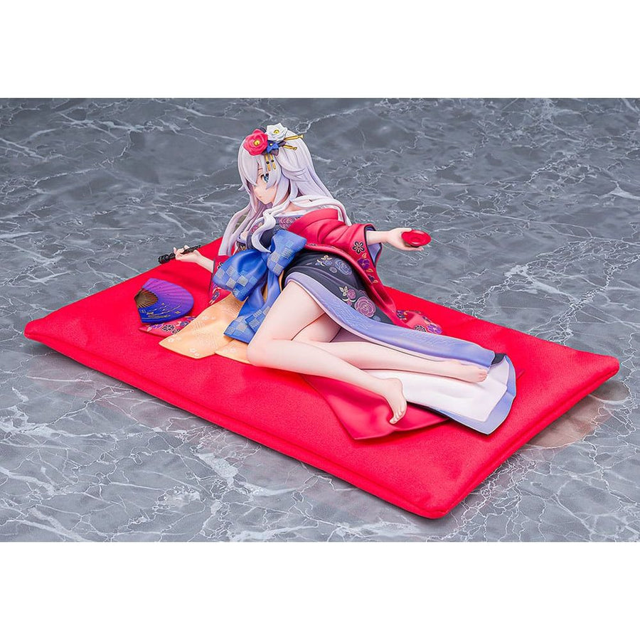 Neptunia x Senran Kagura Statue 1/7 Black Heart Kimono Ver. 10 cm - The Happy Toy Store