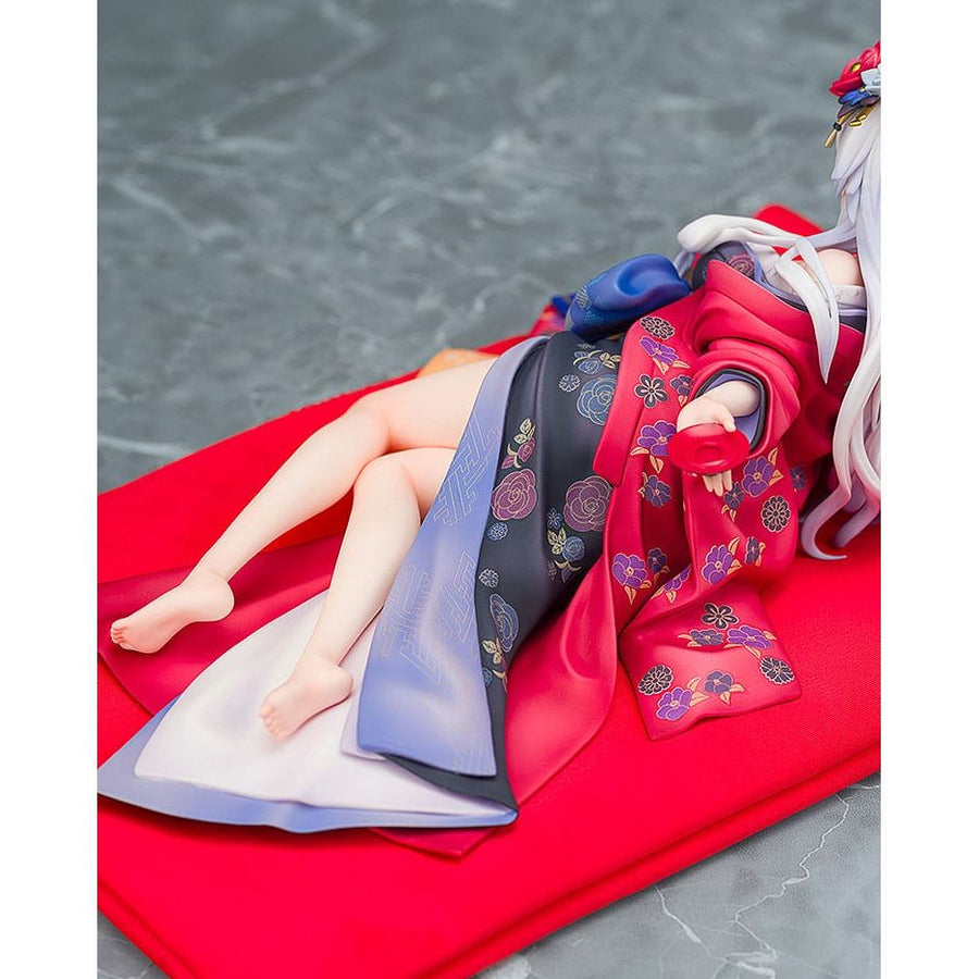 Neptunia x Senran Kagura Statue 1/7 Black Heart Kimono Ver. 10 cm - The Happy Toy Store