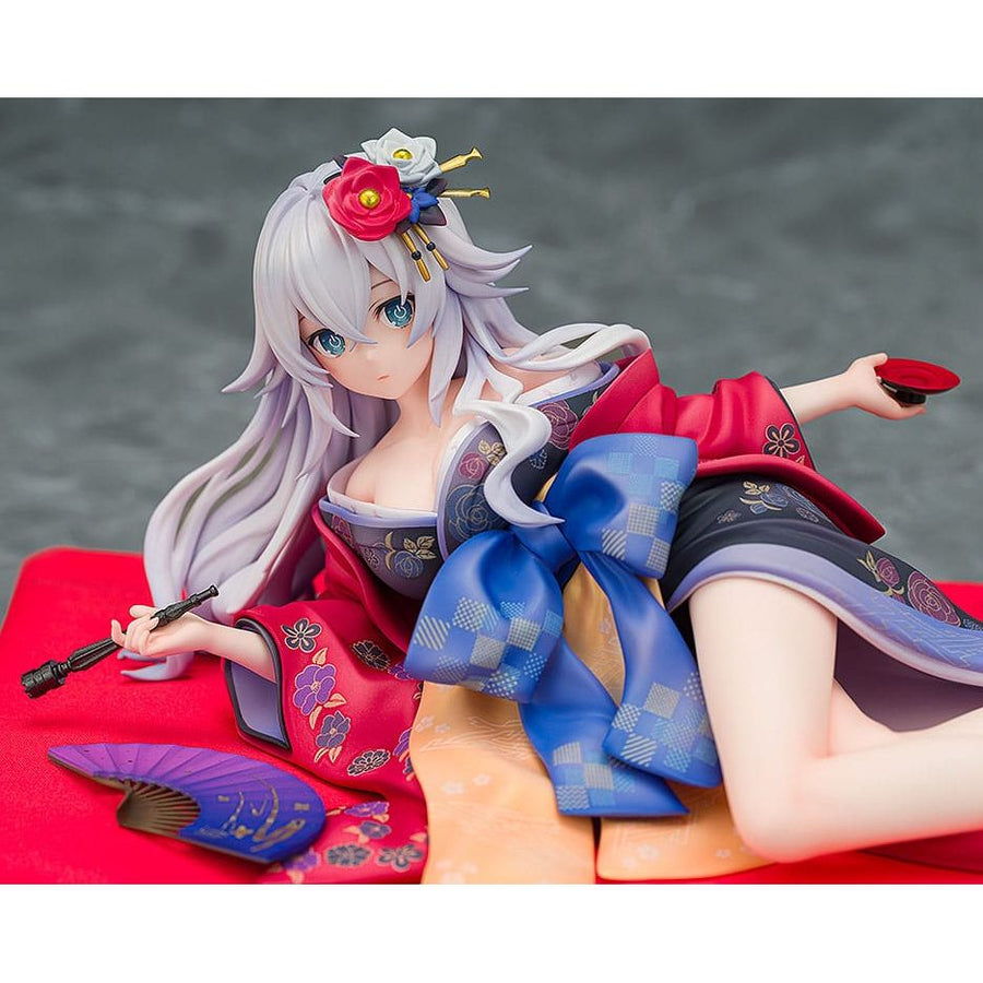 Neptunia x Senran Kagura Statue 1/7 Black Heart Kimono Ver. 10 cm - The Happy Toy Store