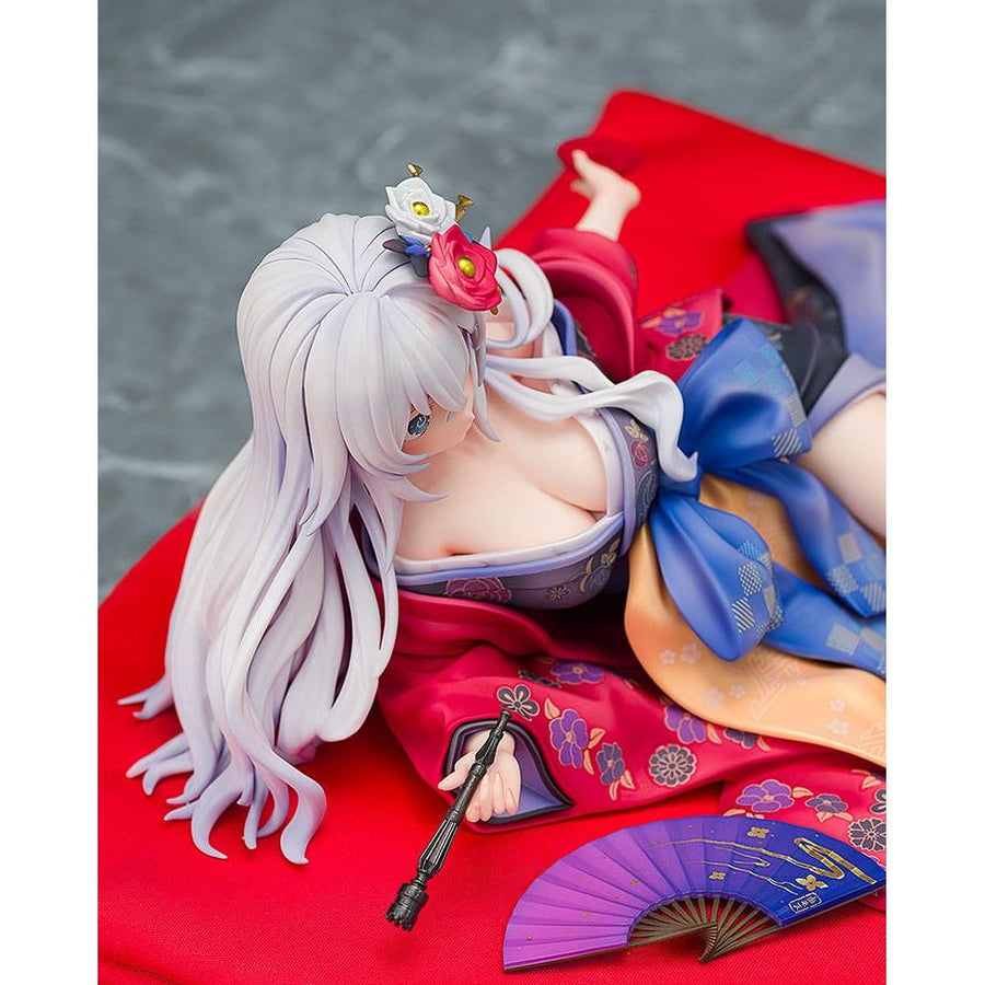 Neptunia x Senran Kagura Statue 1/7 Black Heart Kimono Ver. 10 cm - The Happy Toy Store