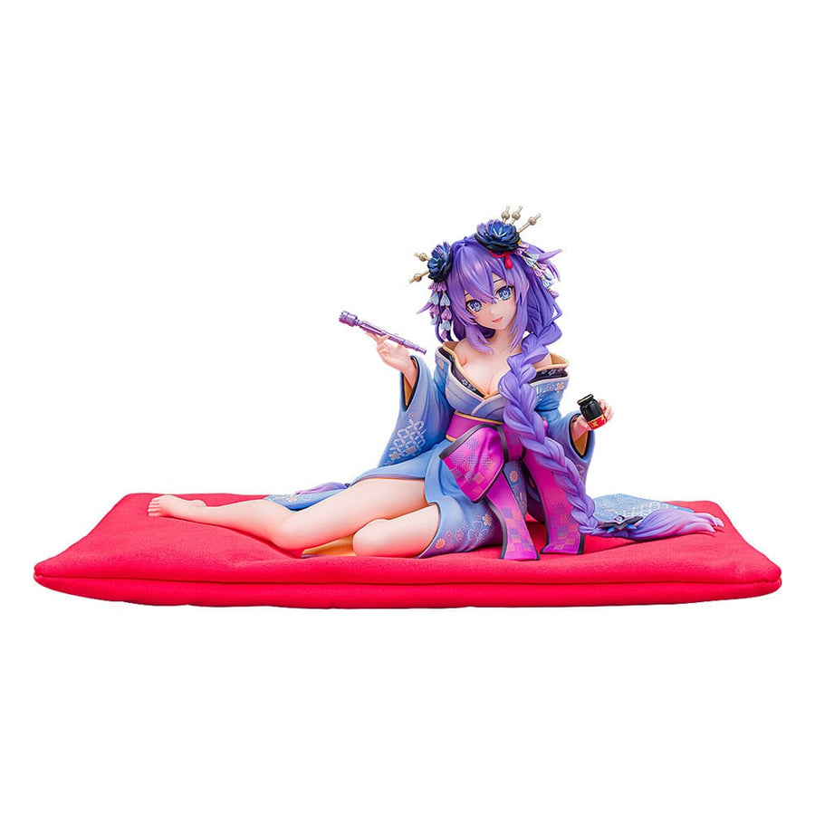 Neptunia x Senran Kagura Statue 1/7 Purple Heart Kimono Ver. 13 cm - The Happy Toy Store