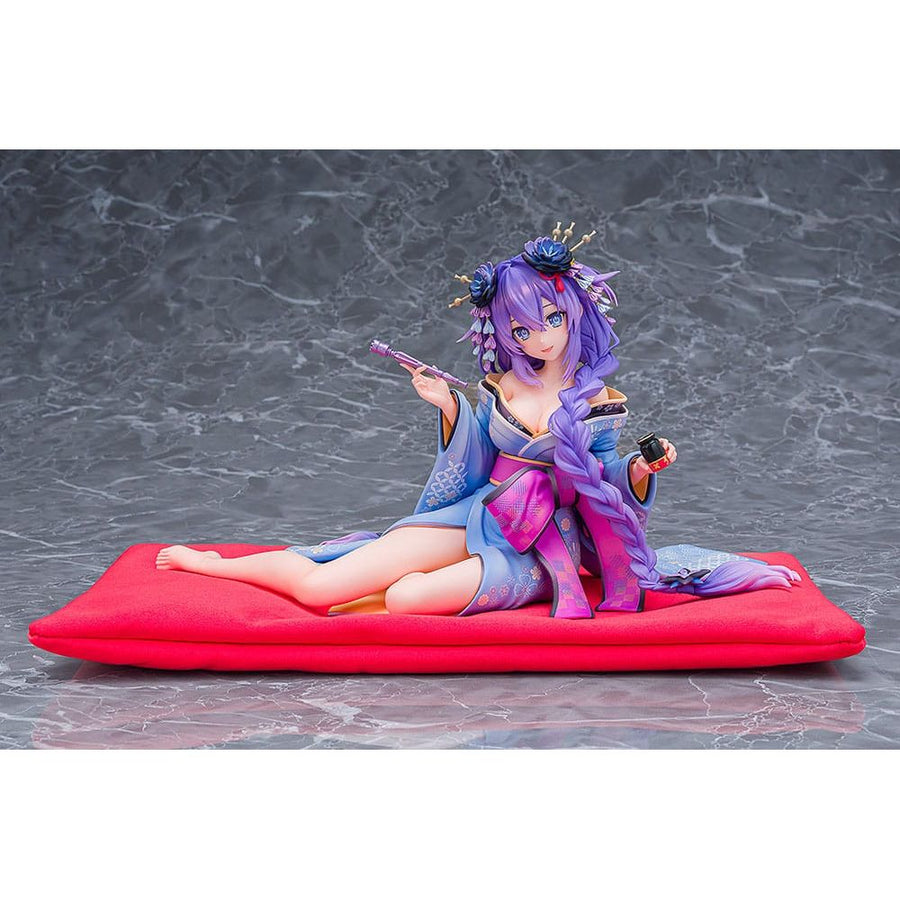 Neptunia x Senran Kagura Statue 1/7 Purple Heart Kimono Ver. 13 cm - The Happy Toy Store
