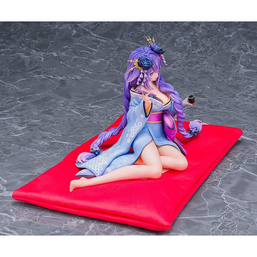 Neptunia x Senran Kagura Statue 1/7 Purple Heart Kimono Ver. 13 cm - The Happy Toy Store