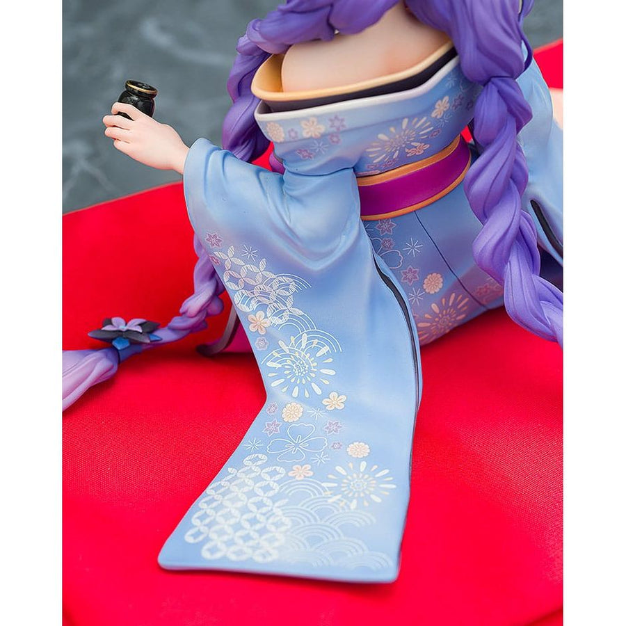 Neptunia x Senran Kagura Statue 1/7 Purple Heart Kimono Ver. 13 cm - The Happy Toy Store
