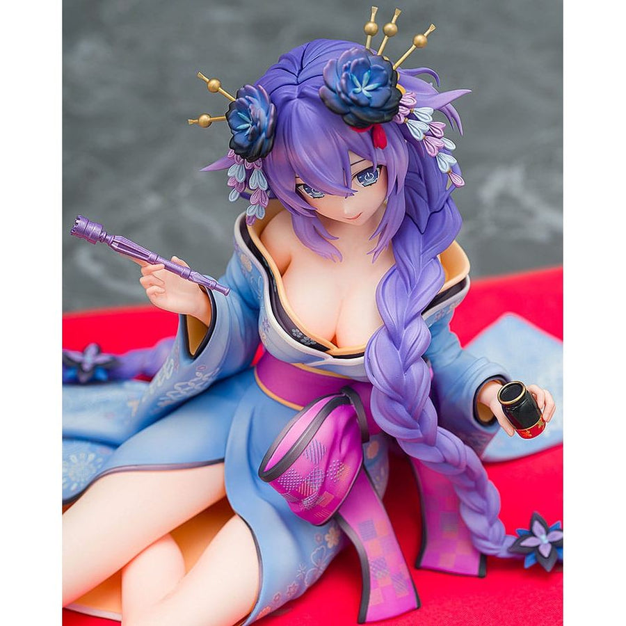 Neptunia x Senran Kagura Statue 1/7 Purple Heart Kimono Ver. 13 cm - The Happy Toy Store