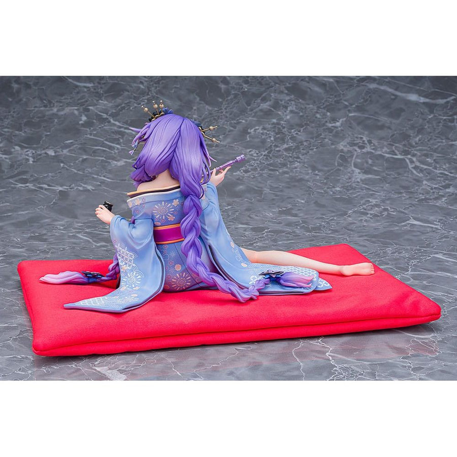 Neptunia x Senran Kagura Statue 1/7 Purple Heart Kimono Ver. 13 cm - The Happy Toy Store