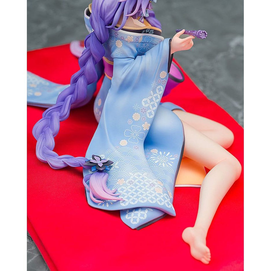 Neptunia x Senran Kagura Statue 1/7 Purple Heart Kimono Ver. 13 cm - The Happy Toy Store