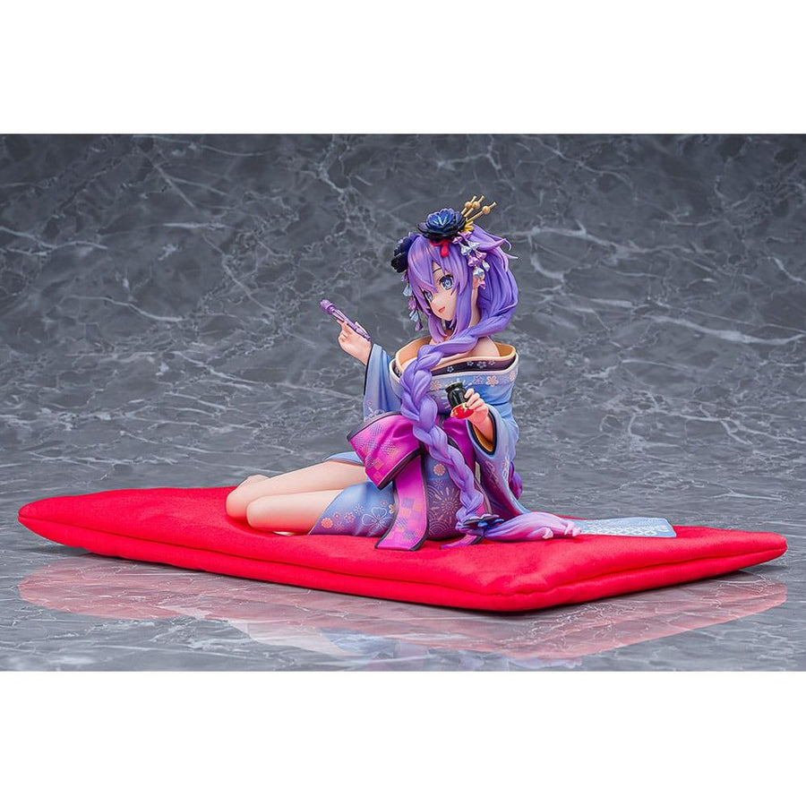 Neptunia x Senran Kagura Statue 1/7 Purple Heart Kimono Ver. 13 cm - The Happy Toy Store