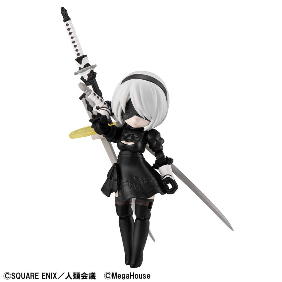 NieR: Automata Ver1.1a Desktop Army Action Figure 2B 8 cm - The Happy Toy Store