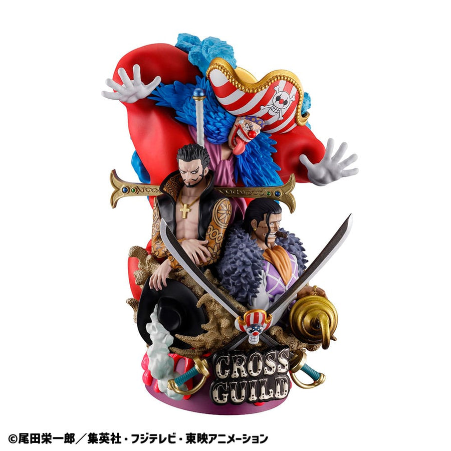 One Piece Petitrama DX PVC Mini Statue Logbox Re Birth 03 Cross Guild 15 cm - The Happy Toy Store