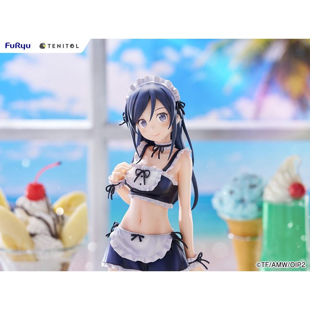 Ore no Imouto ga Konna ni Kawaii Wake ga Nai. Tenitol Tall PVC Statue Aragaki Ayase swimsuits maid Ver. 30 cm - The Happy Toy Store