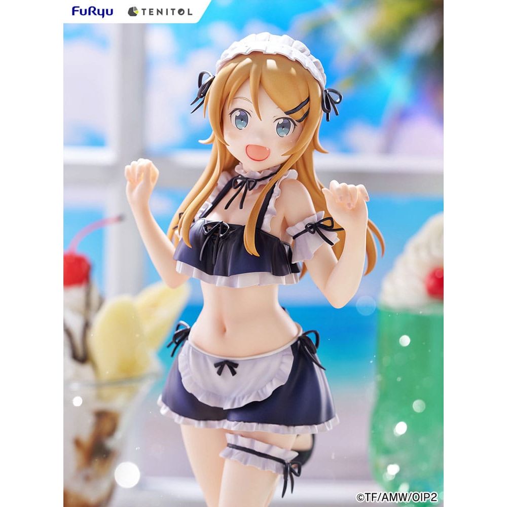 Ore no Imouto ga Konna ni Kawaii Wake ga Nai. Tenitol Tall PVC Statue Kousaka Kirino swimsuits maid Ver. 30 cm - The Happy Toy Store