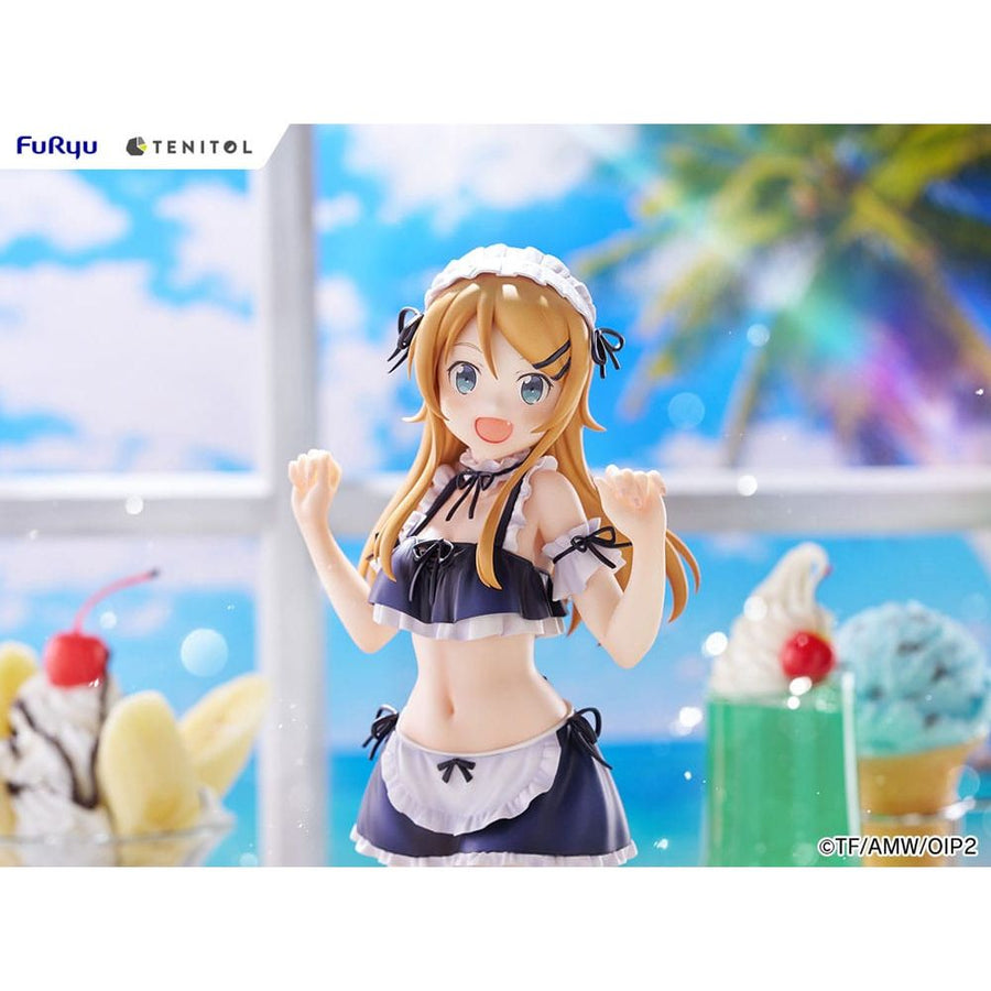 Ore no Imouto ga Konna ni Kawaii Wake ga Nai. Tenitol Tall PVC Statue Kousaka Kirino swimsuits maid Ver. 30 cm - The Happy Toy Store