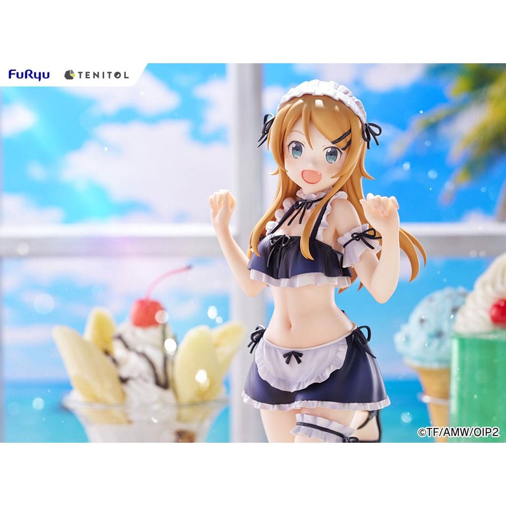 Ore no Imouto ga Konna ni Kawaii Wake ga Nai. Tenitol Tall PVC Statue Kousaka Kirino swimsuits maid Ver. 30 cm - The Happy Toy Store