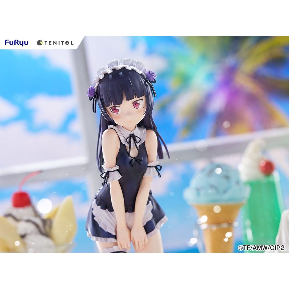 Ore no Imouto ga Konna ni Kawaii Wake ga Nai. Tenitol Tall PVC Statue Kuroneko swimsuits maid Ver. 27 cm - The Happy Toy Store