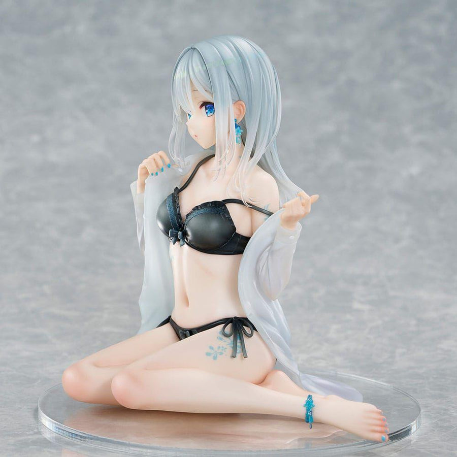 Original Character PVC Statue 1/7 Silver - Haired Girl Sky Blue Morning Special Outfit Ver. by Fuumi Illustration 16 cm - The Happy Toy Store