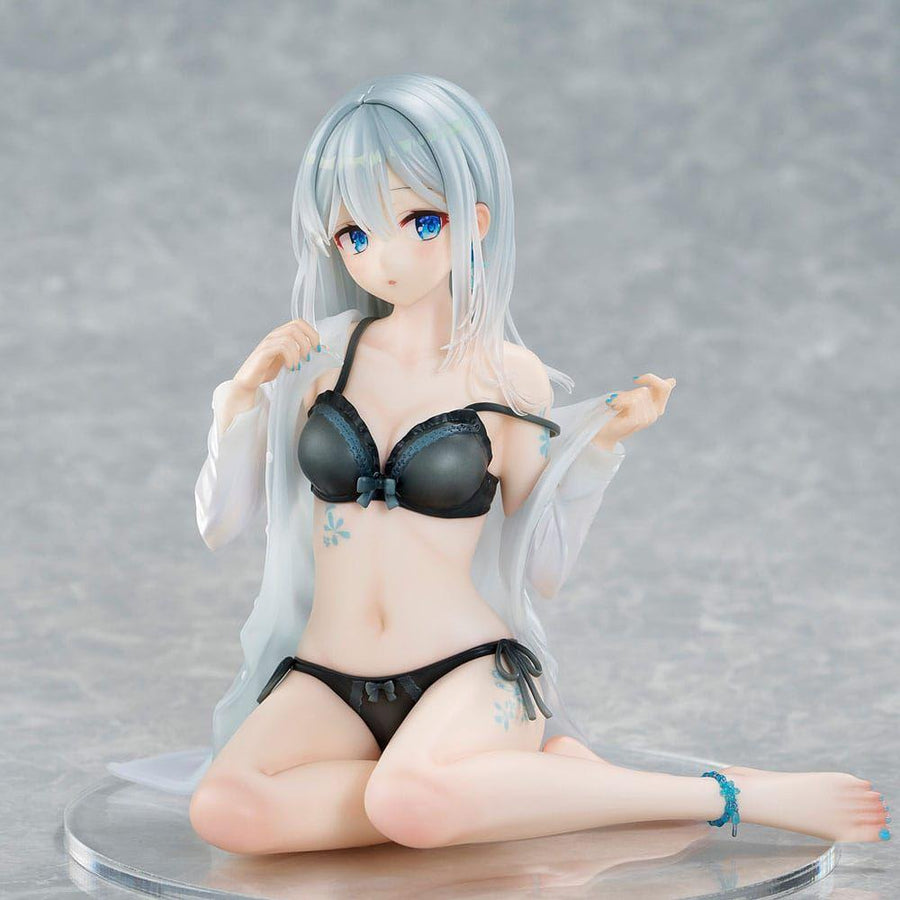 Original Character PVC Statue 1/7 Silver - Haired Girl Sky Blue Morning Special Outfit Ver. by Fuumi Illustration 16 cm - The Happy Toy Store