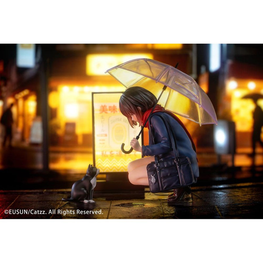 Original Character Statue 1/7 Rainy Day - Meeting Illustrated by Catzz 16 cm - The Happy Toy Store