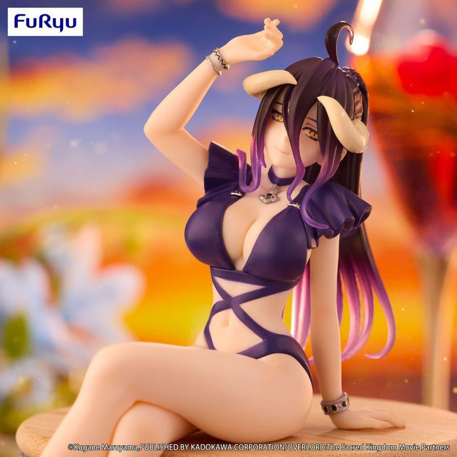 Overlord Noodle Stopper PVC Statue Albedo Swimsuit Dark Purple Color Ver. 16 cm - The Happy Toy Store
