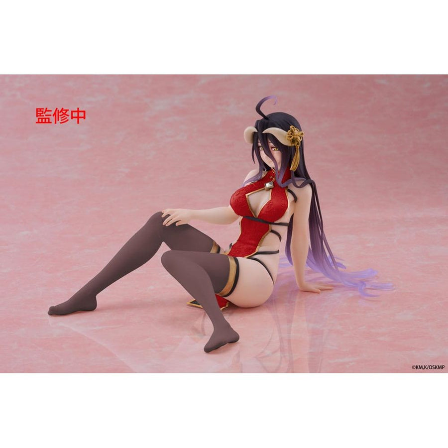 Overlord PVC Statue Desktop Cute Figure Albedo Chinese Dress Ver. Renewal 13 cm - The Happy Toy Store